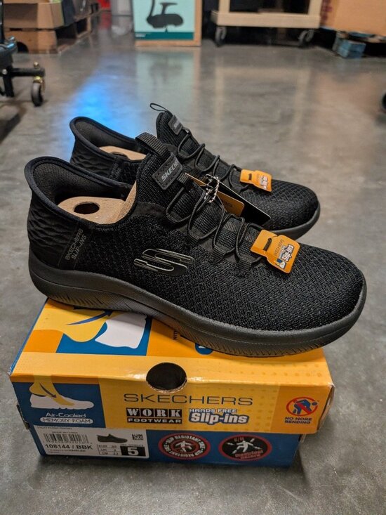 Skechers Shoes - Skechers Women's Sport Squad Chaos Bungee Work, Slip-ins size 5